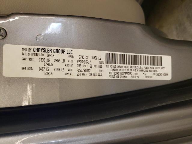 2C4RC1BG6ER207052 - 2014 CHRYSLER TOWN & COU TOURING 银色 照片 13