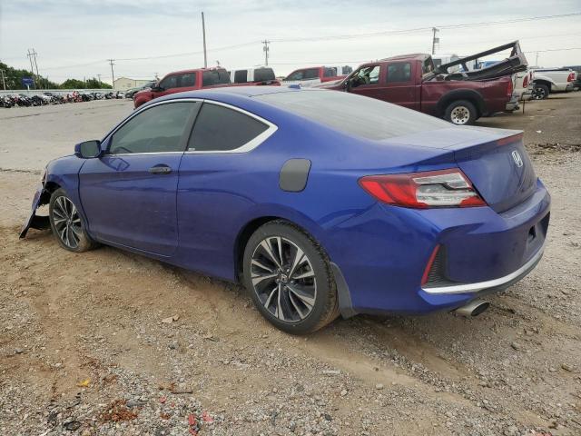 1HGCT2B82GA006603 - 2016 HONDA ACCORD EXL BLUE photo 2