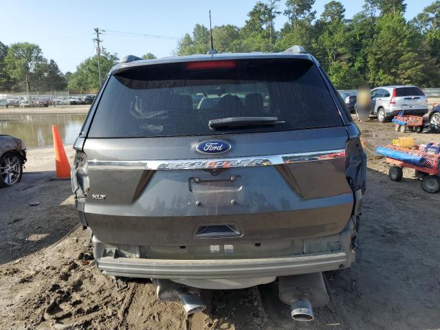 1FM5K7D81JGC84977 - 2018 FORD EXPLORER XLT Gris photo 6