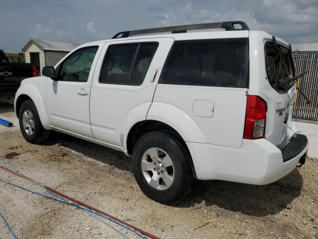 5N1AR18U38C660501 - 2008 NISSAN PATHFINDER S WHITE photo 2