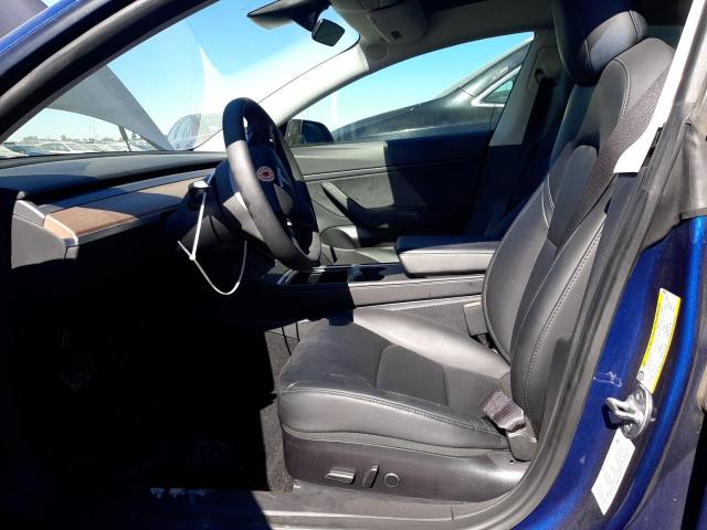 5YJ3E1EB2MF858950 - 2021 TESLA MODEL 3 BLUE photo 7