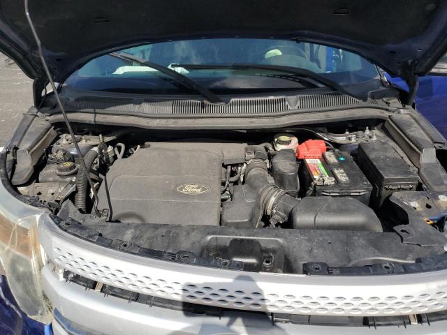 1FM5K7D88FGA31839 - 2015 FORD EXPLORER XLT BLUE photo 12