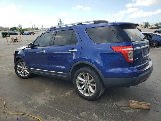 1FM5K7D88FGA31839 - 2015 FORD EXPLORER XLT BLUE photo 2