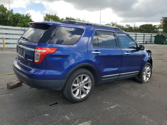 1FM5K7D88FGA31839 - 2015 FORD EXPLORER XLT BLUE photo 3