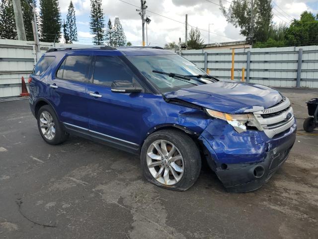 1FM5K7D88FGA31839 - 2015 FORD EXPLORER XLT BLUE photo 4