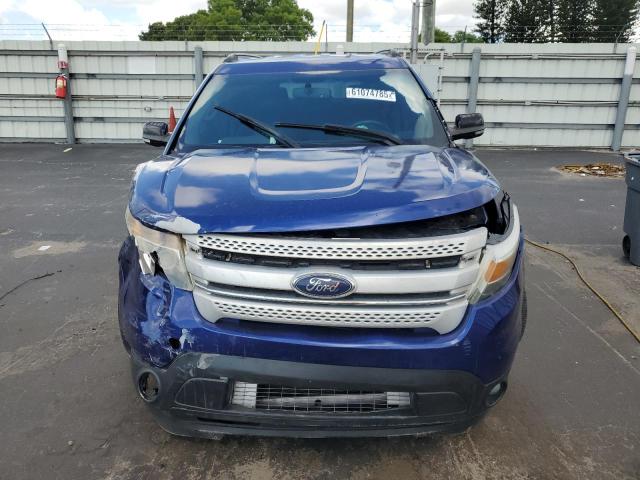 1FM5K7D88FGA31839 - 2015 FORD EXPLORER XLT BLUE photo 5