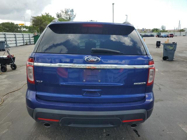 1FM5K7D88FGA31839 - 2015 FORD EXPLORER XLT BLUE photo 6