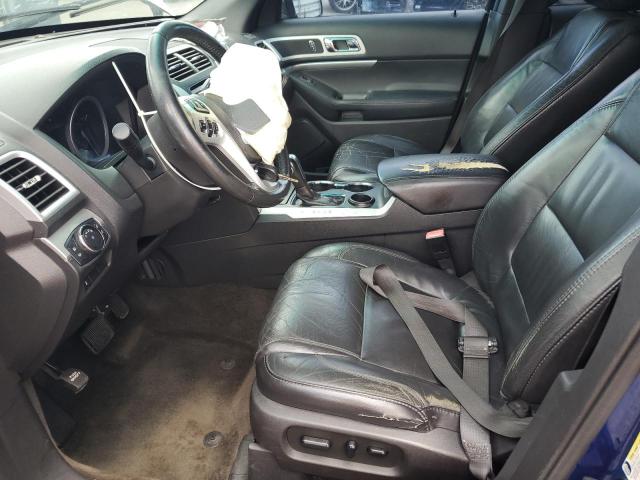 1FM5K7D88FGA31839 - 2015 FORD EXPLORER XLT BLUE photo 7