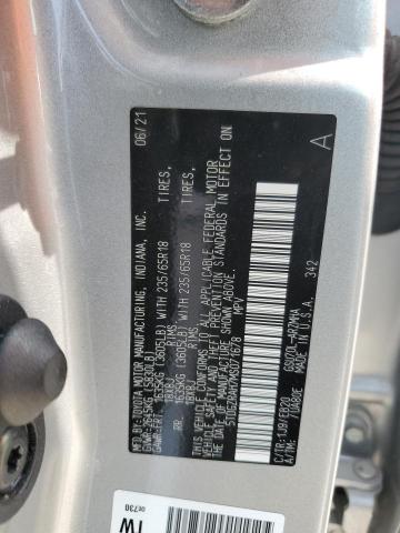 5TDGZRAH7MS071678 - 2021 TOYOTA HIGHLANDER XLE Gümüş foto 12