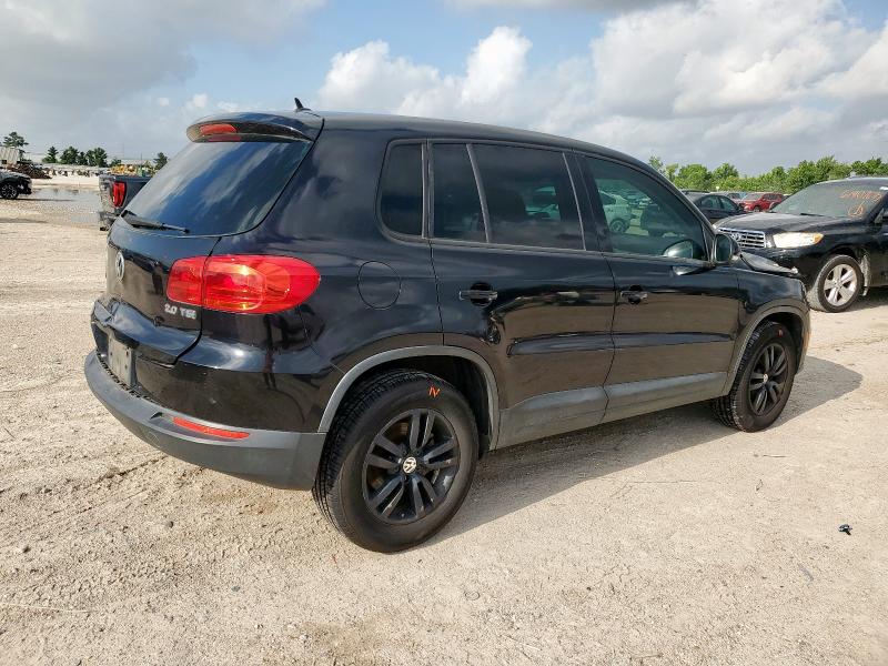 WVGAV3AX6DW594997 - 2013 VOLKSWAGEN TIGUAN S BLACK photo 3