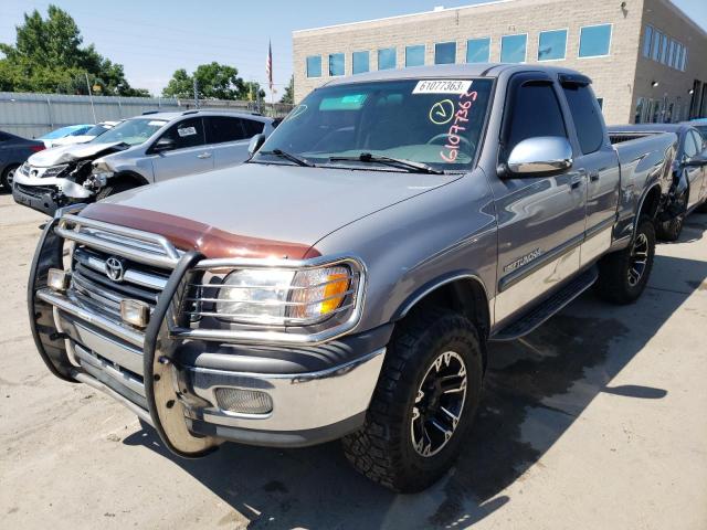 5TBBT4414YS051304 - 2000 TOYOTA TUNDRA ACCESS CAB GRAY photo 1