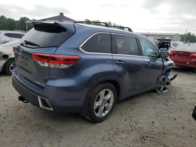 5TDDZRFH8KS740324 - 2019 TOYOTA HIGHLANDER LIMITED BLUE photo 3