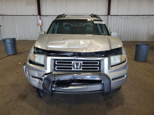 2HJYK16516H543802 - 2006 HONDA RIDGELINE RTL SILVER photo 5