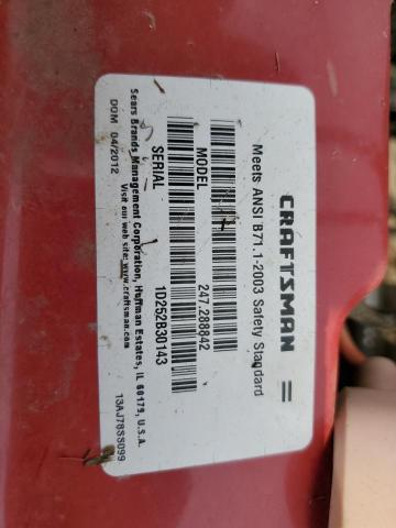 1D252B30143 - 2010 CRAF LAWNMOWER RED photo 10