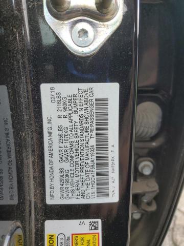 1HGCV1F59JA119024 - 2018 HONDA ACCORD EXL BLACK photo 12