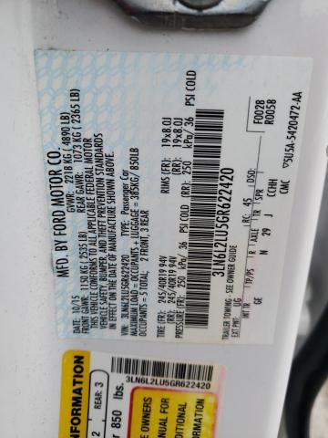 3LN6L2LU5GR622420 - 2016 LINCOLN MKZ HYBRID Blanc photo 12