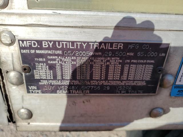 1UYVS248X6M775629 - 2006 UTILITY VS2RA 白色 照片 10