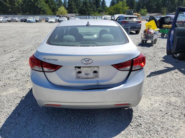 5NPDH4AE8CH062748 - 2012 HYUNDAI ELANTRA GLS SILVER photo 6