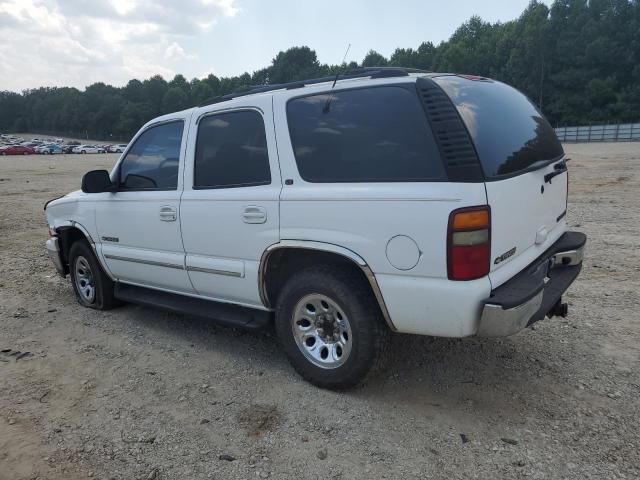 1GNEK13T11R164700 - 2001 CHEVROLET TAHOE K1500 WHITE photo 2