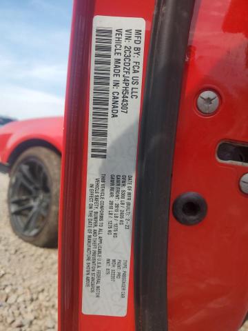 2C3CDZFJ4PH544307 - 2023 DODGE CHALLENGER R/T SCAT PACK RED photo 13