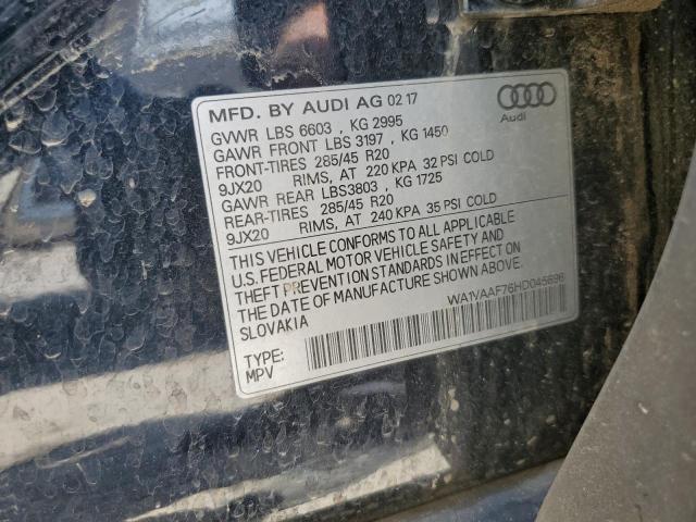 WA1VAAF76HD045696 - 2017 AUDI Q7 PRESTIGE 蓝色 照片 13