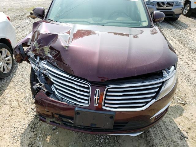 5LMCJ2D9XHUL51736 - 2017 LINCOLN MKC SELECT 勃艮第红 照片 12