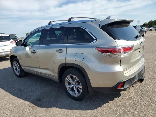 5TDJKRFH0ES036503 - 2014 TOYOTA HIGHLANDER XLE 金色 照片 2
