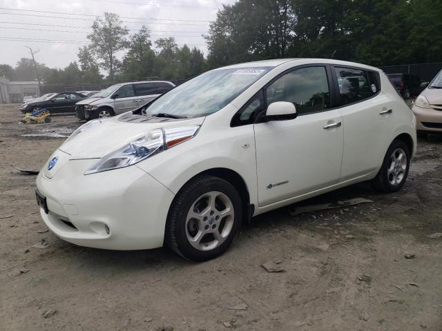 JN1AZ0CP6CT021797 - 2012 NISSAN LEAF SV WHITE photo 1