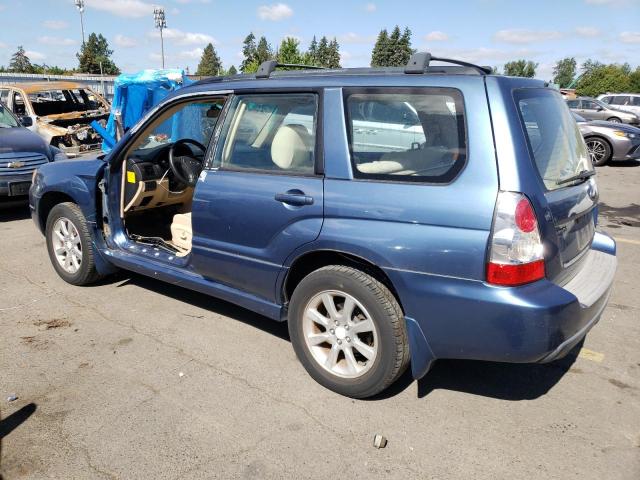 JF1SG65647H705535 - 2007 SUBARU FORESTER 2.5X PREMIUM BLUE photo 2