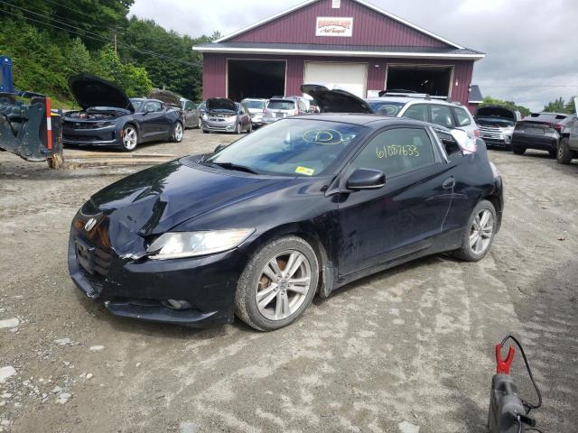 JHMZF1D66CS001977 - 2012 HONDA CR-Z EX BLACK photo 1