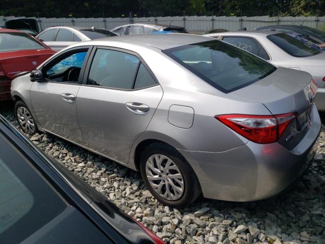 5YFBURHE0FP219055 - 2015 TOYOTA COROLLA L SILVER photo 2