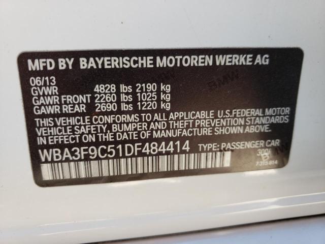 WBA3F9C51DF484414 - 2013 BMW ACTIVEHYBR WHITE photo 12