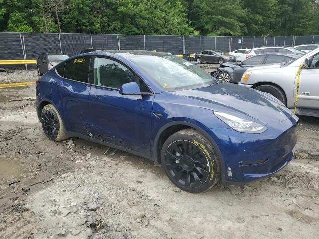 7SAYGDEE1NF387549 - 2022 TESLA MODEL Y BLUE photo 4