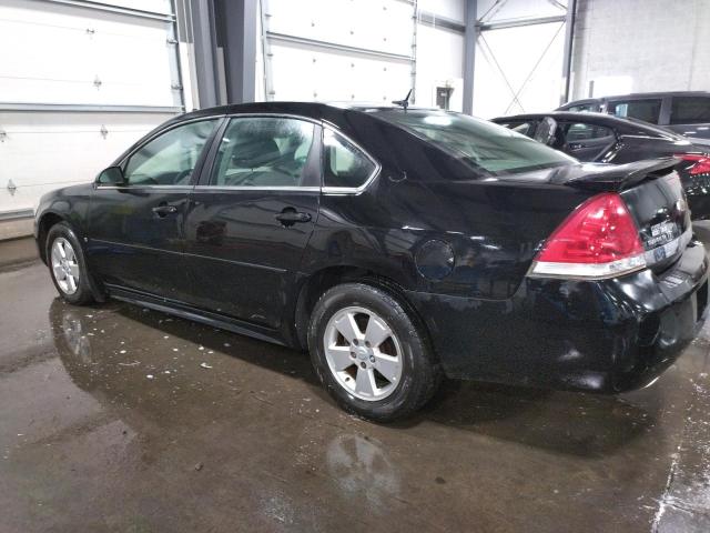 2G1WT57K691109353 - 2009 CHEVROLET IMPALA 1LT BLACK photo 2