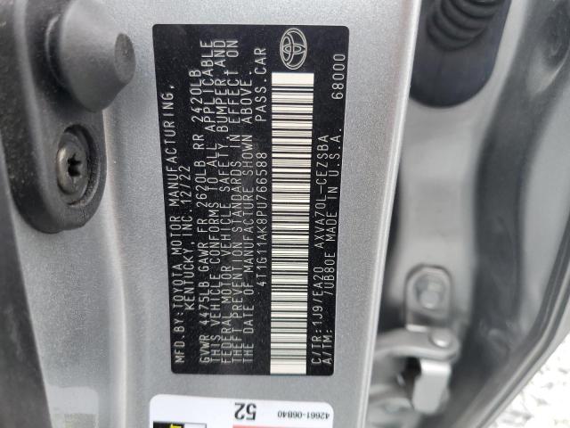 4T1G11AK8PU766588 - 2023 TOYOTA CAMRY SE NIGHT SHADE SILVER photo 12