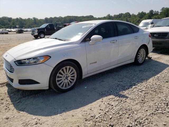 3FA6P0LU7GR163345 - 2016 FORD FUSION SE HYBRID WHITE photo 1