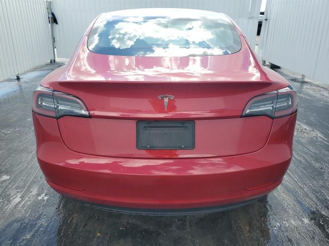 5YJ3E1EA1PF447454 - 2023 TESLA MODEL 3 RED photo 6