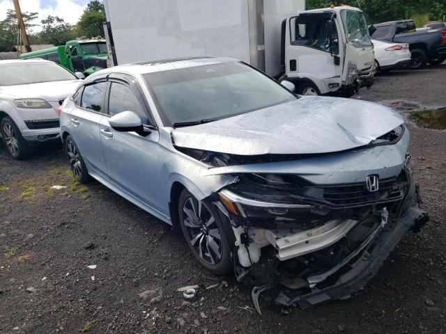 2HGFE1F70NH312491 - 2022 HONDA CIVIC EX BLUE photo 4