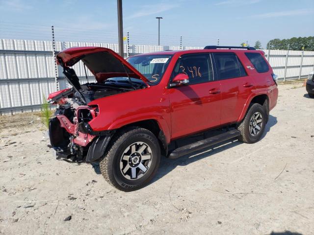 JTERU5JR1P6141569 - 2023 TOYOTA 4RUNNER SE RED photo 1