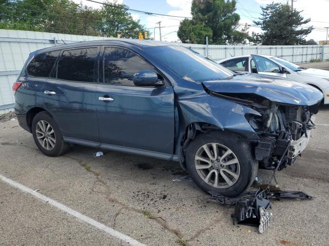 5N1AR2MM2EC607585 - 2014 NISSAN PATHFINDER S BLUE photo 4