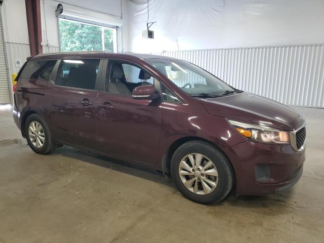 KNDMB5C1XH6334848 - 2017 KIA SEDONA LX BURGUNDY photo 4