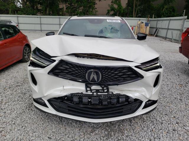 5J8YE1H0XPL037551 - 2023 ACURA MDX A-SPEC WHITE photo 5