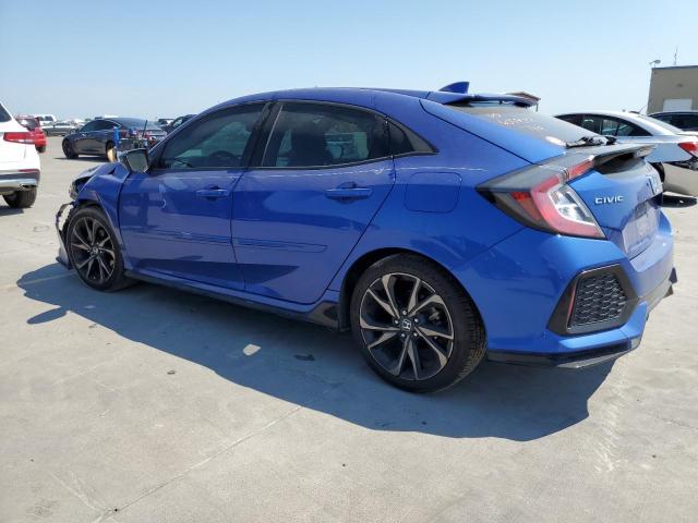 SHHFK7H90KU209726 - 2019 HONDA CIVIC SPORT TOURING BLUE photo 2