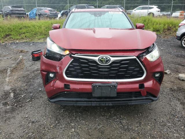 5TDGZRBH9MS057067 - 2021 TOYOTA HIGHLANDER XLE RED photo 5