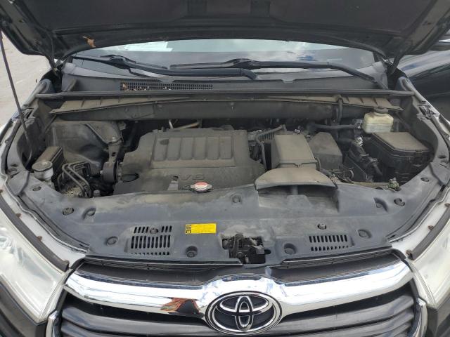 5TDKKRFH1GS156608 - 2016 TOYOTA HIGHLANDER XLE BLACK photo 12