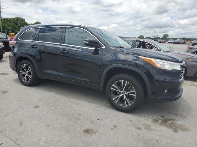 5TDKKRFH1GS156608 - 2016 TOYOTA HIGHLANDER XLE BLACK photo 4