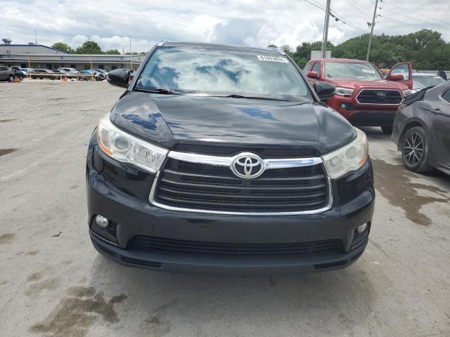 5TDKKRFH1GS156608 - 2016 TOYOTA HIGHLANDER XLE BLACK photo 5