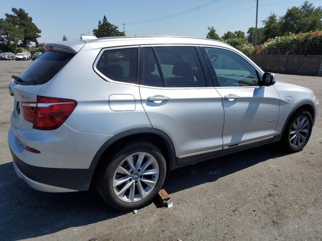 5UXWX9C58D0A08498 - 2013 BMW X3 XDRIVE28I SILVER photo 3