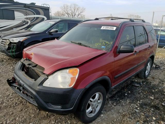 JHLRD68432C019670 - 2002 HONDA CR-V LX  photo 2