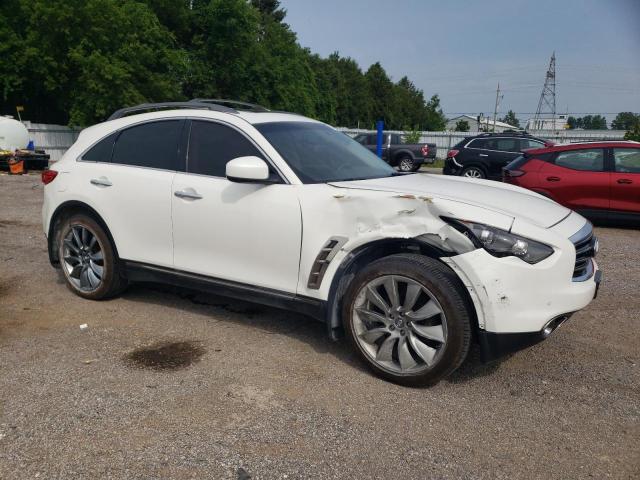 JN8CS1MW6DM172502 - 2013 INFINITI FX37 WHITE photo 4